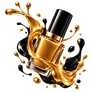 Golden Black Polish Splash